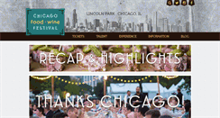 Desktop Screenshot of chicagofoodandwinefestival.com